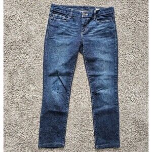 Eddie Bauer Jeans Women's 8 Mid Rise Skinny Denim Ladies Size 32x26 Blue